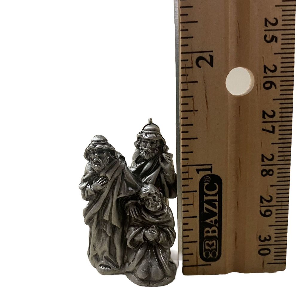 Hallmark Keepsake Miniature Ornaments The Nativity Series 1999 Fine Pewter - Picture 7 of 7